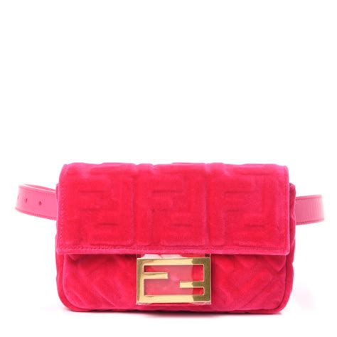 fendi velvet hip bag|fendi baguette bag price.